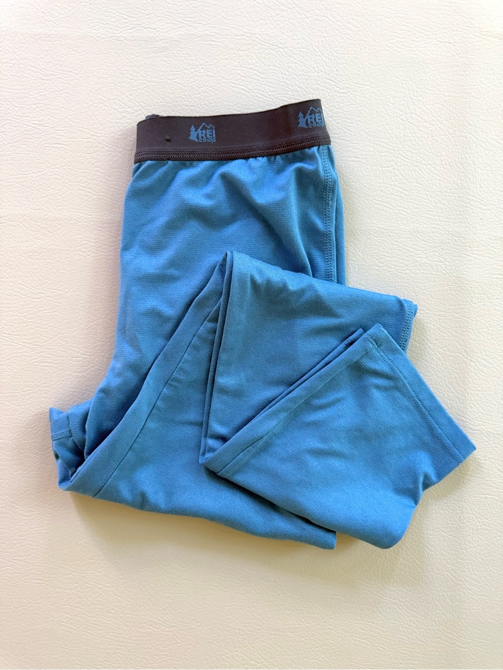REI Boys Base Layer Pants Leggings Blue Baselayer size Youth Large 14-16
